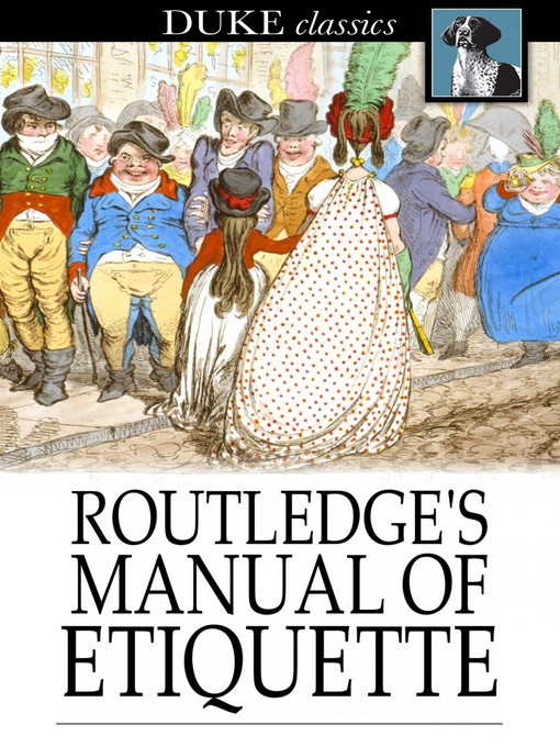 Cover of Routledge's Manual of Etiquette